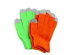 Рукавиці теплі Тачскрін кольорові (12шт)