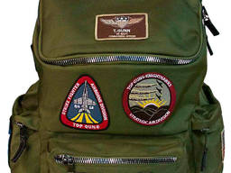 Рюкзак Top Gun backpack with patches (оливковый)