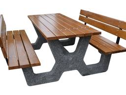 Садовая мебель со спинкой, наборы садовой, уличной мебели