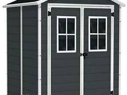 Садовый домик сарай Keter Manor 6x5 DD Shed ( 2 windows at the front )