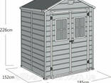 Садовый домик сарай Keter Manor 6x5 DD Shed ( 2 windows at the front ) - фото 3