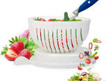 Салатница - овощерезка 2 в 1 Salad Cutter Bowl, чаша для нарезки овощей и салатов (2786)