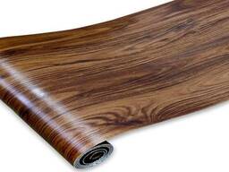 Самоклеюча вінілова плитка 48013 в рулоні каштан матова