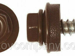 Саморез кровельный 19 мм по металлу Коричневый 8017