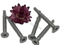 Саморіз DIN 7504 P потайна головка з посиленим свердлом, нержавіюча