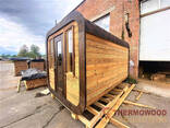 Sauna Cube Quadro Black 3.6x7.0m Thermowood Production