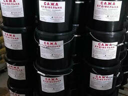 Сажа строительная, черный пигмент, 10 кг