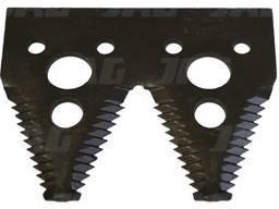 Сегмент ножа жниварки подвійний велика насічка JD 600R/F, H163131