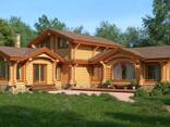 Сейсмостійкий #Дерев'яний #Будинок #з #Оциліндрованої #Колоди #Кругляка #Зруба - фото 1