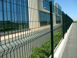 Секционные сварные оцинкованные заборы 3Д. Большой выбор цвета и высоты секций. Установка