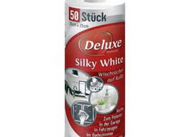 Серветки для прибирання в рулоні Deluxe Silky White, 50шт