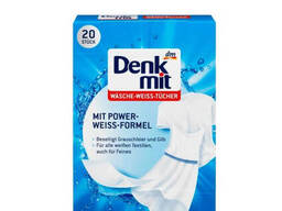 Серветки для відновлення білого кольору Denkmit W?sche-Weiss-T?cher, 20 шт