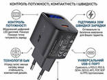 Сетевое зарядное устройство AceFast A113 PD20W GaN с LED-дисплеем (Type-C, QC4, PD3.0). .. . - фото 2