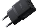 Сетевое зарядное устройство на 20W Baseus Palm Fast Charger (USB-A, Type-C, QC3.0. .. - фото 3