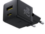 Сетевое зарядное устройство на 20W Baseus Palm Fast Charger (USB-A, Type-C, QC3.0. .. - фото 2