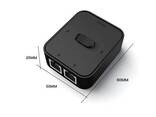 Сетевой коммутатор, разъем-разветвитель, свитч, сплиттер-адаптер Lan RJ45, ноутбука, ТВ. - фото 3