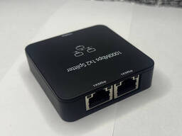 Сетевой разветвитель Ethernet 1000 Мбит/с RJ45 1 на 2 выхода с USB-кабелем питания