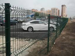 Установка Забор из сварной сетки, Ограждение 3D, Ворота