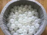 Шарики прозрачные 8 см, мячики для бассейна, кульки прозорі
