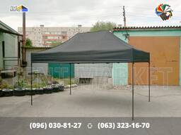 Шатер розсувний 4,5х3 Heavy Line Quality Чорний. Шатри палатки виготовлення тенти чохли