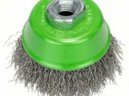Щетка по нержавейке из нержавеющей проволоки BOSCH чашка 75