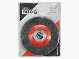 Щітка дискова зачисна з нержавіючої сталі YATO Ø200/32 мм 4500 об/хв