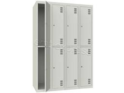 Шкаф секционные металлические для одежды ШМ-4-8-300Х900