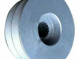 Шкив на ВОМ WEIMA610 (мелкий шлиц, диаметр 90 мм, 2 ручья типа В)