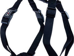 Шлея для собак нейлон GimDog Harlem H 2.5х67-90 см Черная (8009632059310)