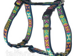 Шлея для собак Rogz Fancy S 23-37 см принт поп-арт синий (649510019050)