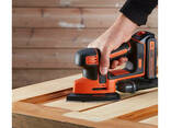 Шліфмашина вібраційна акумуляторна Black+Decker Li-Ion 18 В - фото 3
