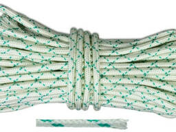 Шнур капроновый плетеный Евро, Украина D 6 мм, 50 м...