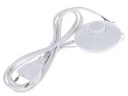 Шнур с круглым выключателем P-2S white 1,8m