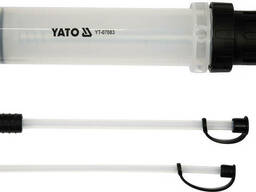 Шприц ручний для відсмоктовування технічної рідини YATO : 200 мл