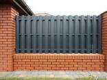Штакетник металлический, євроштахетник, штахети металеві - фото 1