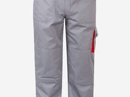 Штани робочі сіро-червоні
