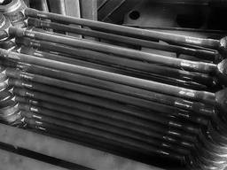 Шток цилиндра разгрузки 2074.01.010СБ в сборе с гайкой 954.4