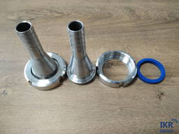 Штуцер, переходник под молочный шланг/ патрубок під шланг DN 32, 38, 40, 50