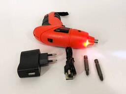 Шуруповерт отвертка Электрическая PRO Tuoye с битами и адаптером, электро шуруповерт...