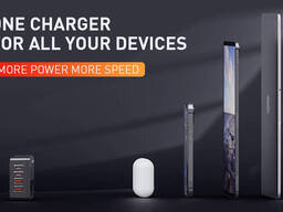 Швидкий зарядний пристрій USB C Ldnio 100 Вт GaN USB C