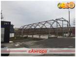 Швидкозбірний ангар 8х18, ангар шестигранний арковий на основі каркасу - фото 1