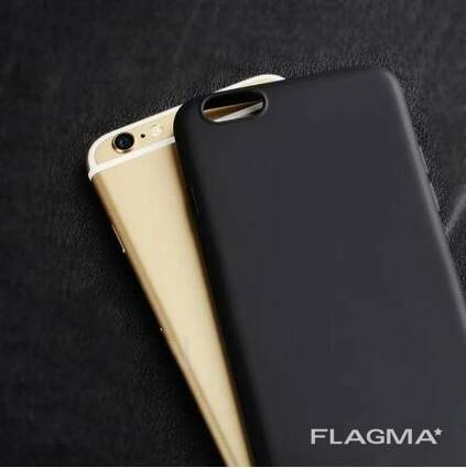 Силиконовый чехол матовый iPhone 7/8 black