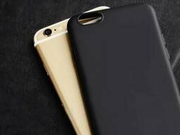 Силиконовый чехол матовый iPhone 7/8 black