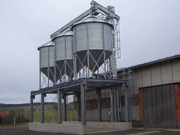 Силосные зернохранилища с конусным дном