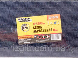 Сітка абразивна Mastertool зерно 120 107х280 мм 10 шт 08-0412 (мт08-0412)