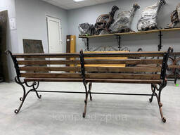 Скамья парковая кованая Буковелька 2000мм тр20х20 Kompred kc-008/1