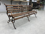 Скамья парковая кованая Буковелька 2000мм тр20х20 Kompred kc-008/1 - фото 3