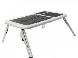 Складаний столик для ноутбука LD-09 E-Table, столик з охолодженням 2 USB кулера