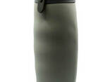 Складная бутылка для воды и напитков Silicone Bottle 600 мл Серая (500014) - фото 2