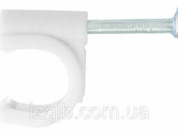 Скобы электроустановочные СибрТех 8 мм круглый профиль 50 шт